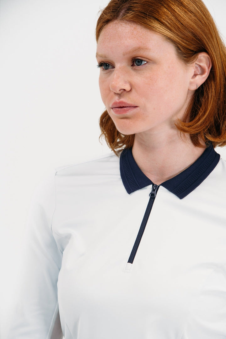 Foray Golf Long Sleeve Contrast Trim Polo