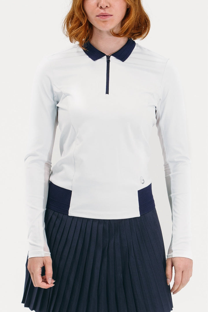 Foray Golf Long Sleeve Contrast Trim Polo
