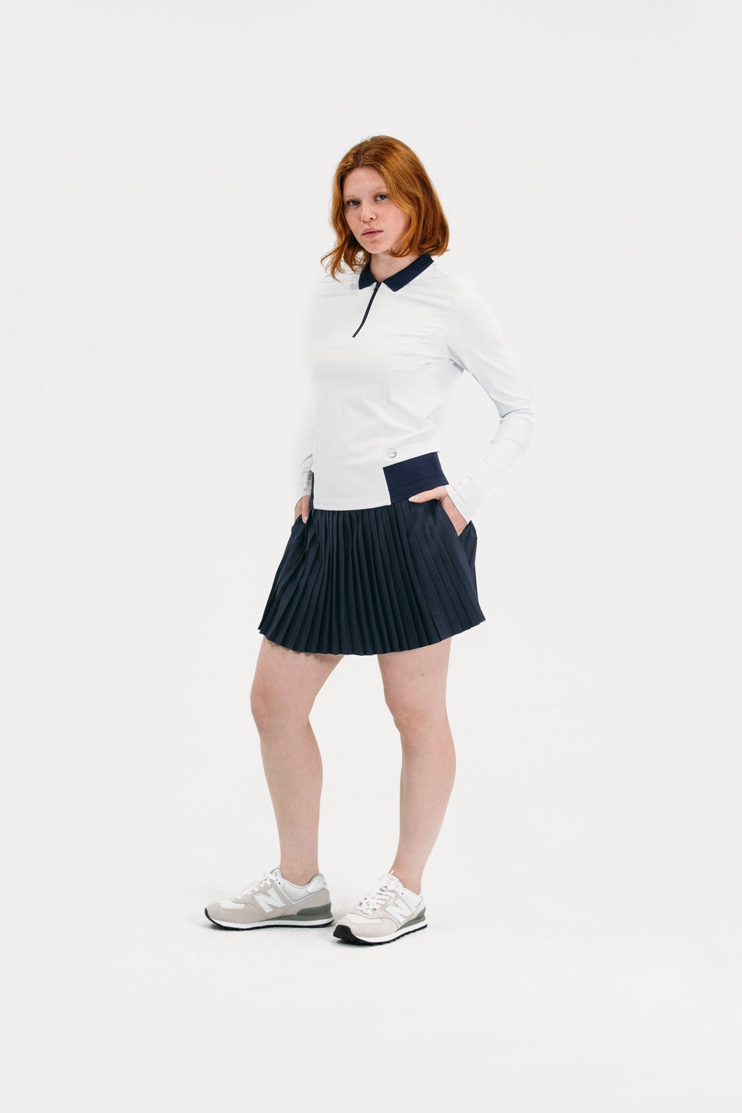 Foray Golf Long Sleeve Contrast Trim Polo