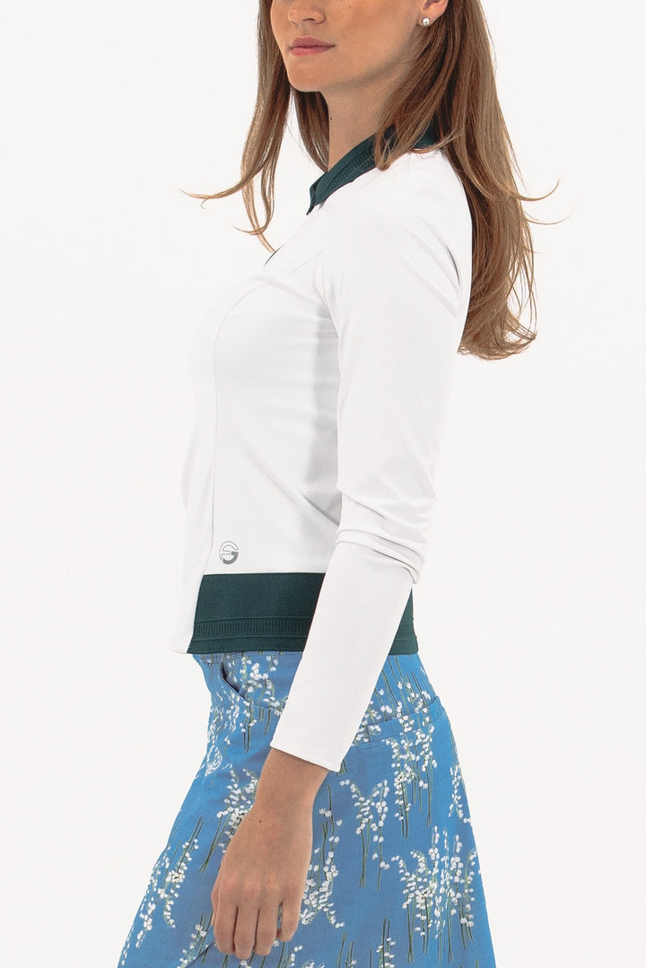 Foray Golf Long Sleeve Contrast Trim Polo