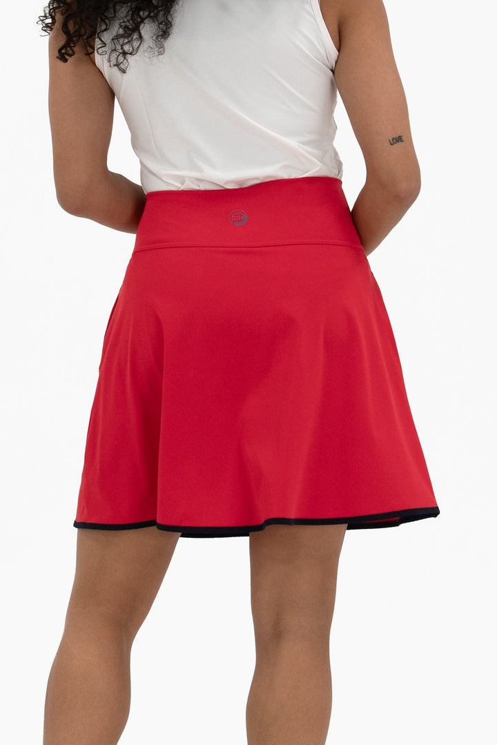 Foray Golf Red/Navy Flare 15.5" Skort