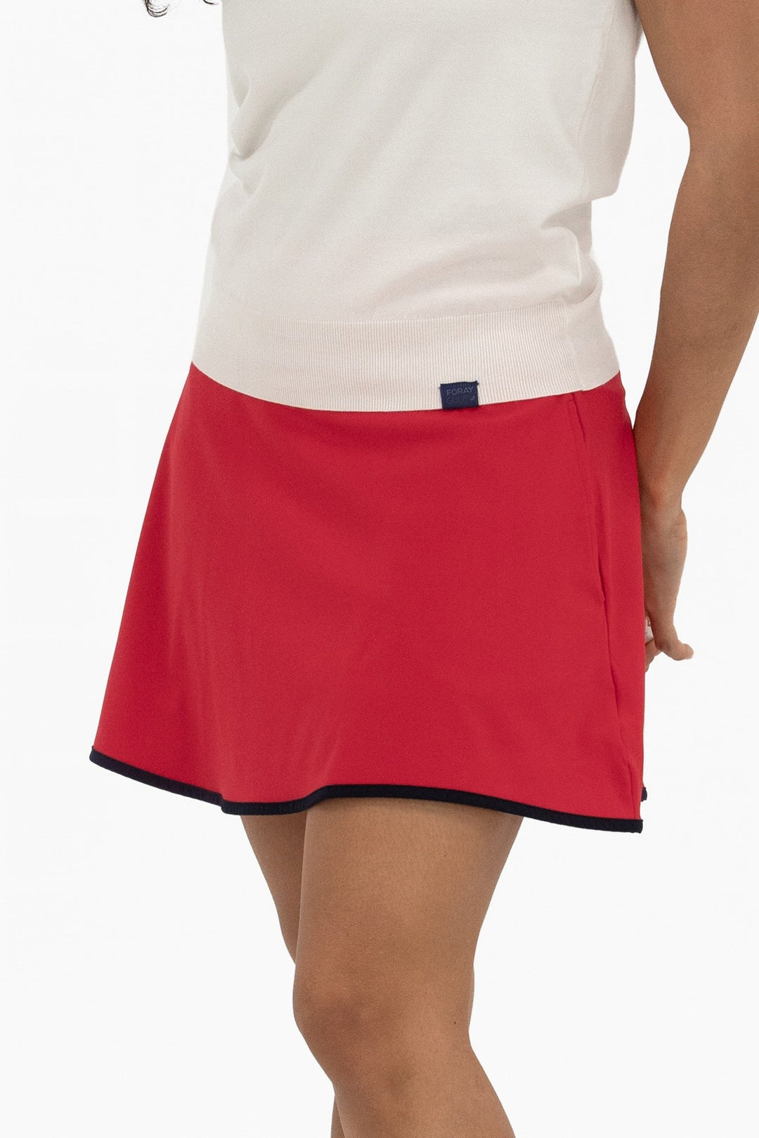 Foray Golf Red/Navy Flare 15.5" Skort
