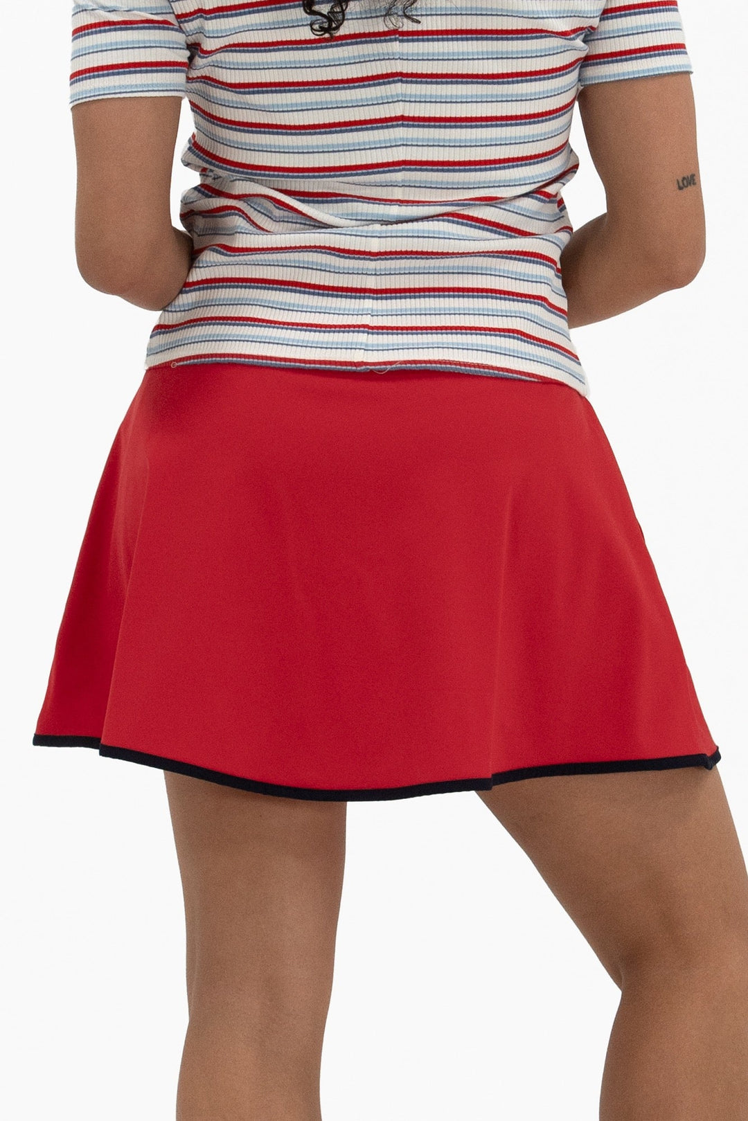 Foray Golf Red/Navy Flare 15.5" Skort