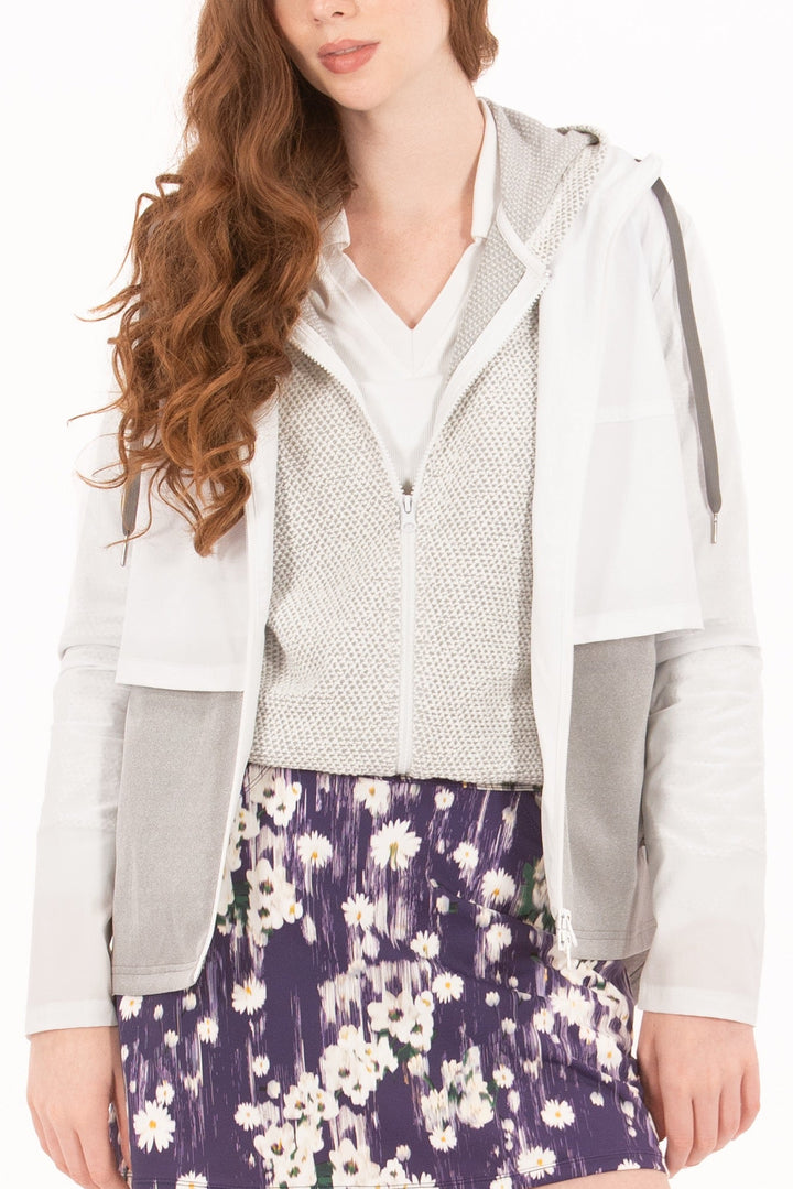 Foray Golf Double Layer White/Marl Grey Jacket