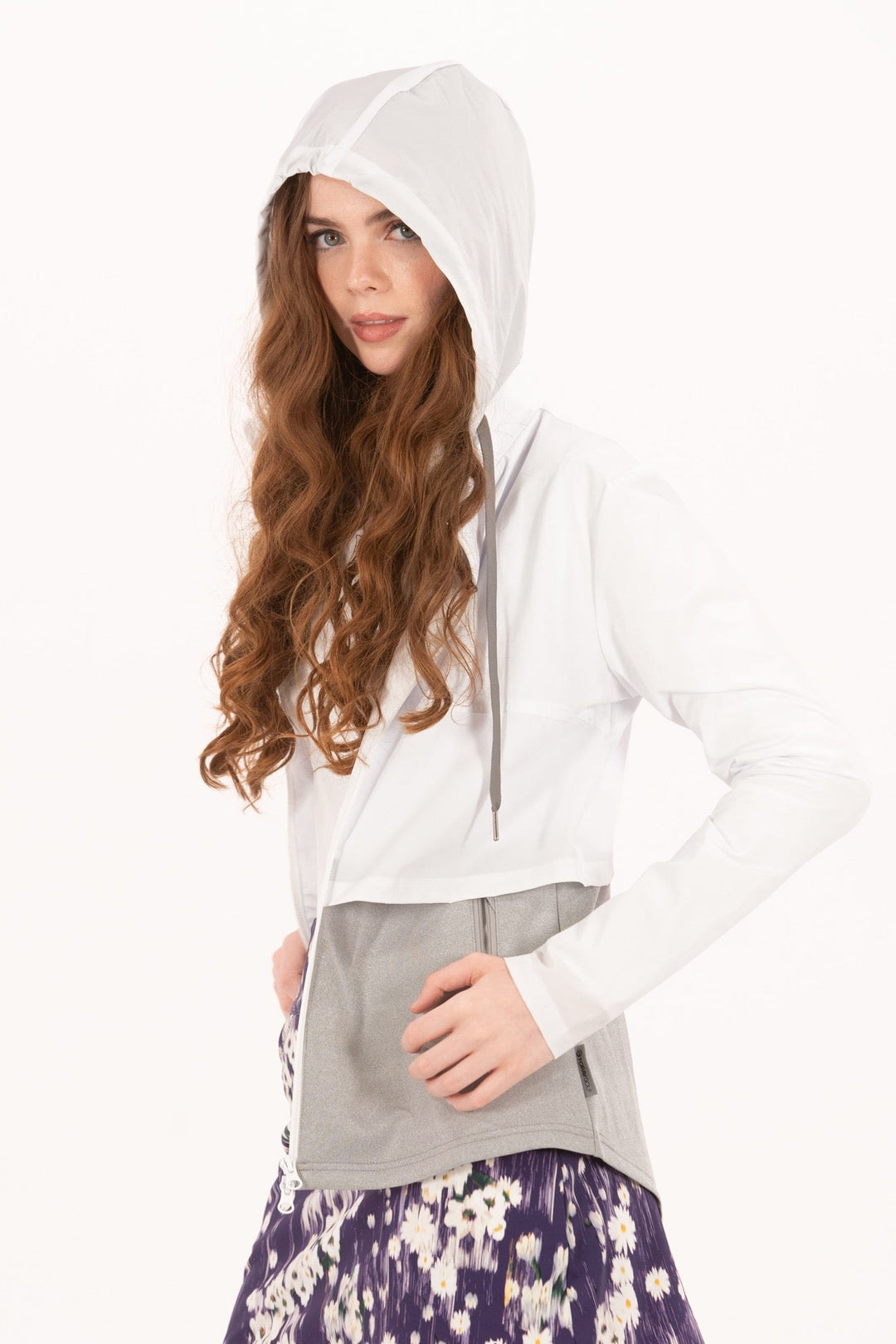 Foray Golf Double Layer White/Marl Grey Jacket