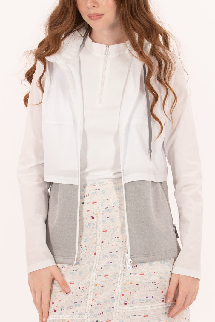 Foray Golf Double Layer White/Marl Grey Jacket