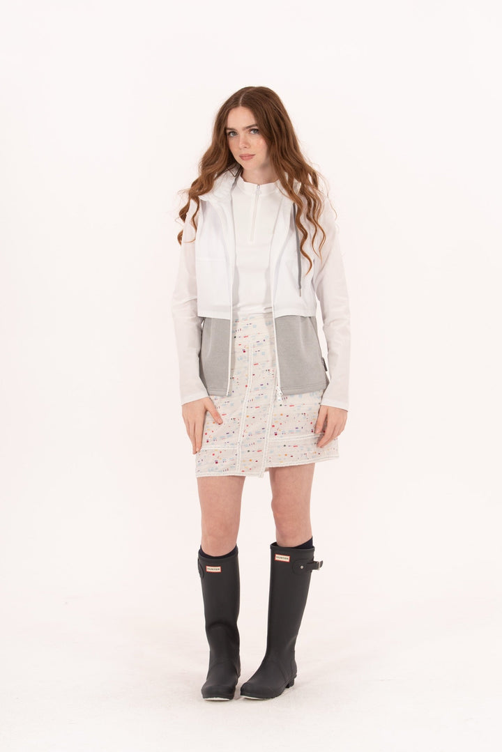 Foray Golf Double Layer White/Marl Grey Jacket