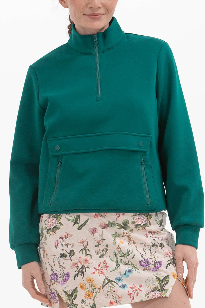 Foray Golf Cream Neoprene Half-Zip Pullover