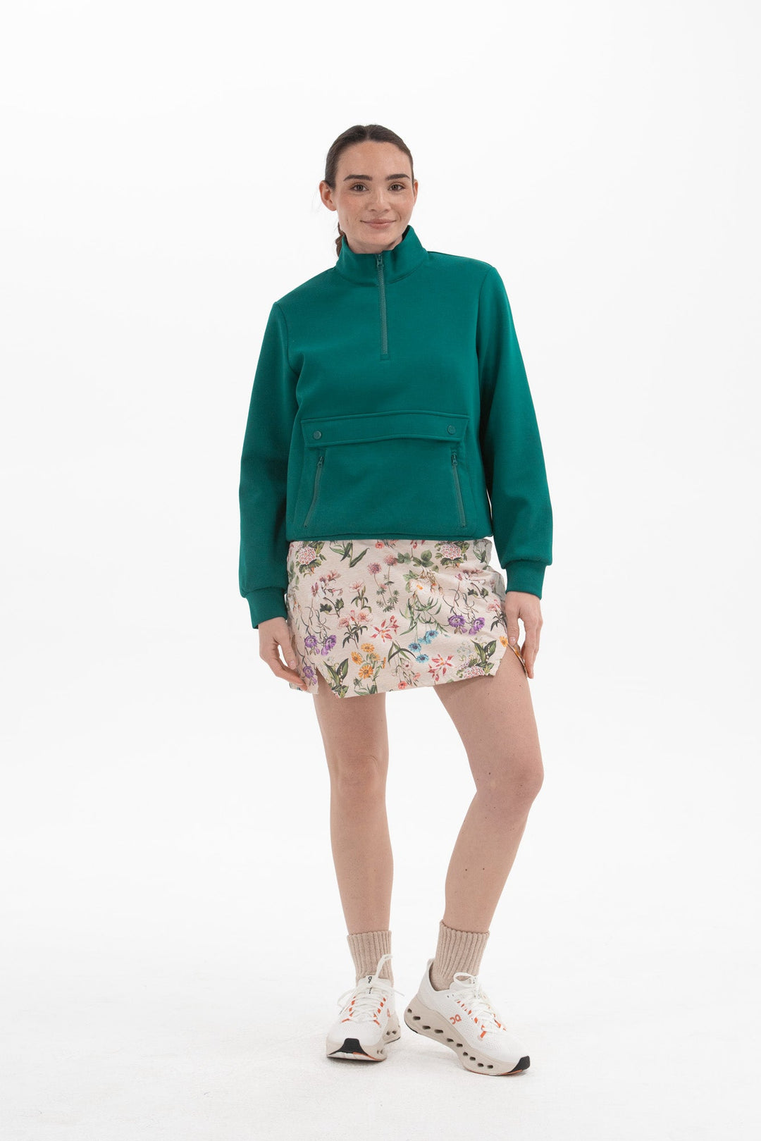 Foray Golf Cream Neoprene Half-Zip Pullover