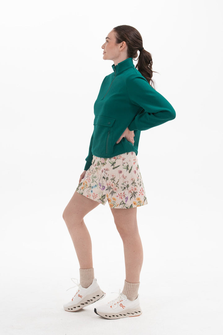 Foray Golf Cream Neoprene Half-Zip Pullover