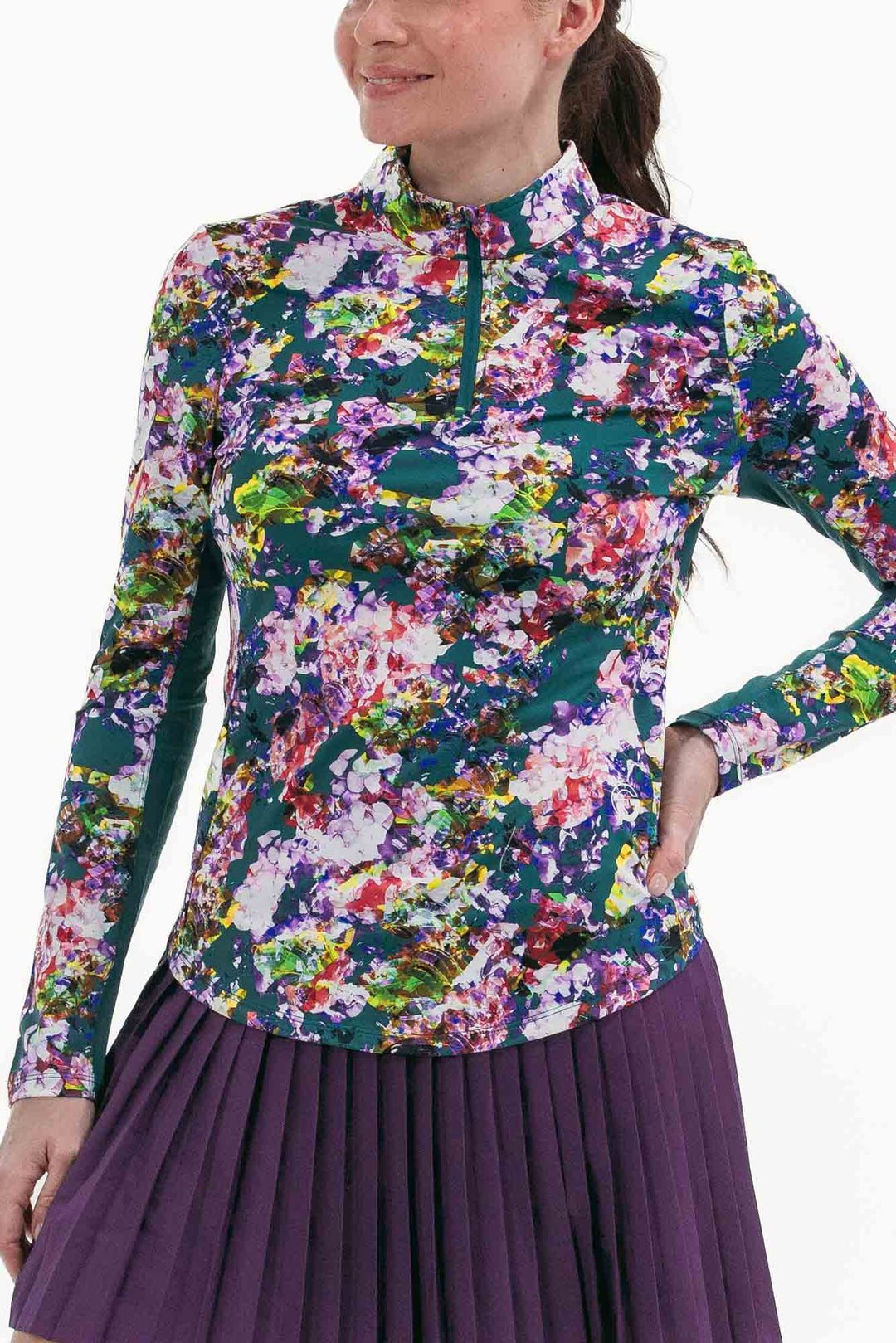 Foray Golf Floral Printed Sun Shirt