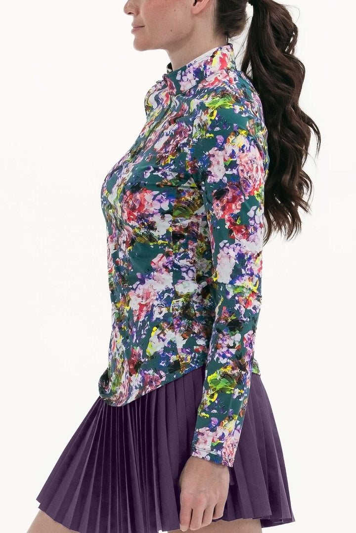 Foray Golf Floral Printed Sun Shirt