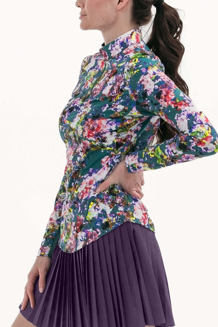 Foray Golf Floral Printed Sun Shirt