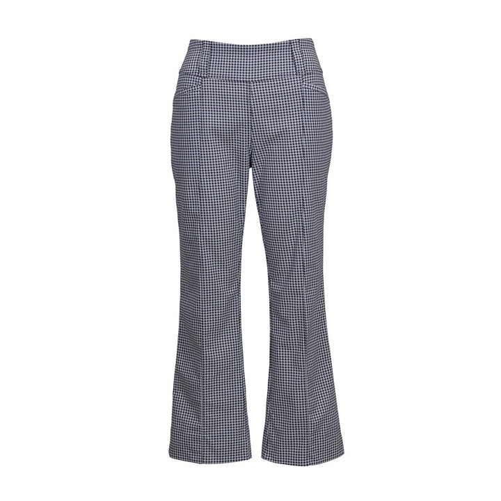 JoFit Slimmer Mini Houndstooth Flare Crop Pant [S26]