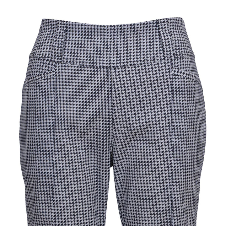 JoFit Slimmer Mini Houndstooth Flare Crop Pant [S26]