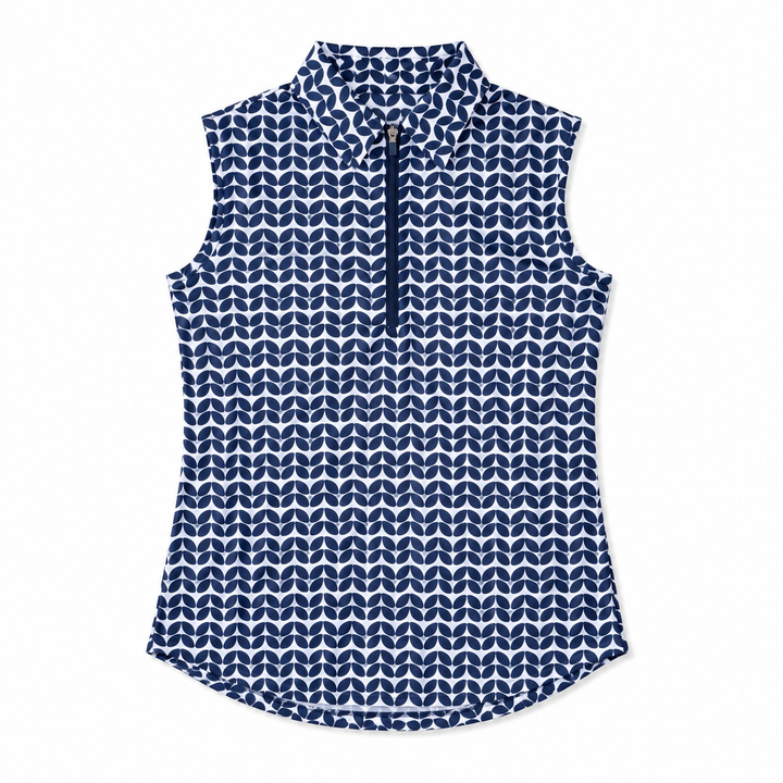 JoFit Midnight Leaves Sleeveless Polo