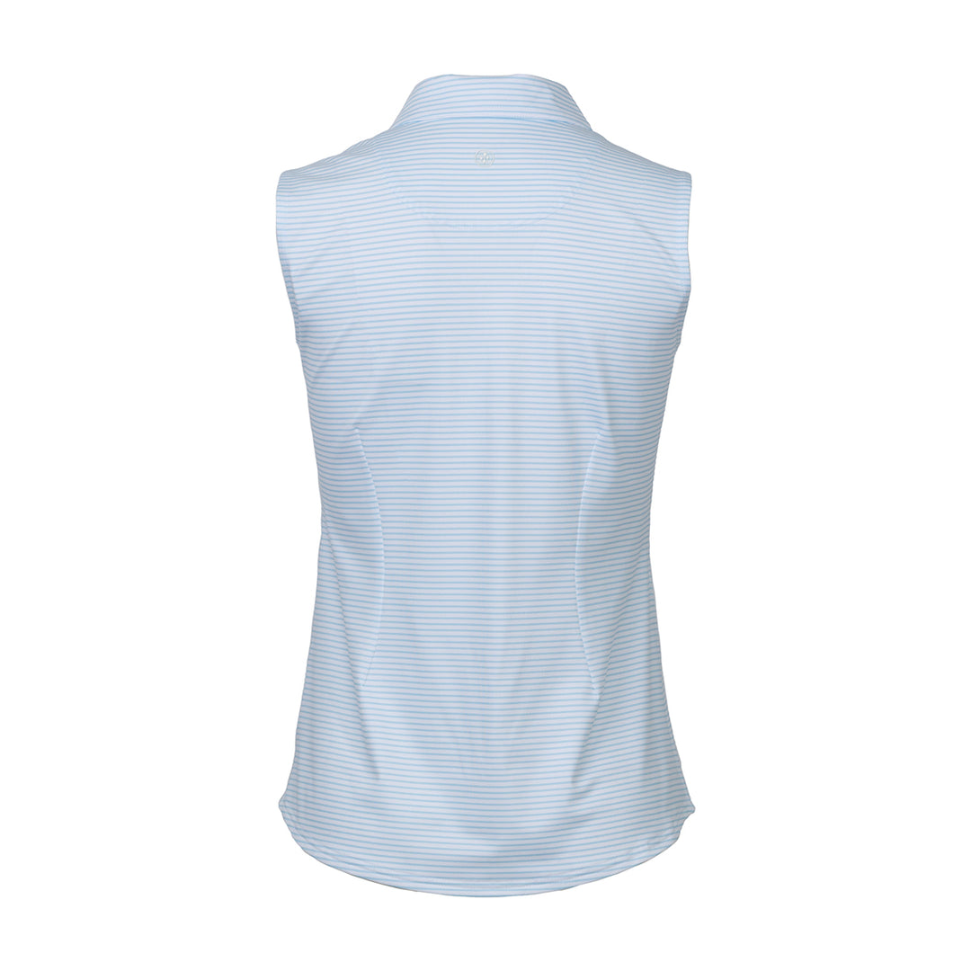 JoFit Sleeveless Whispy Stripe Zip Polo [S26]