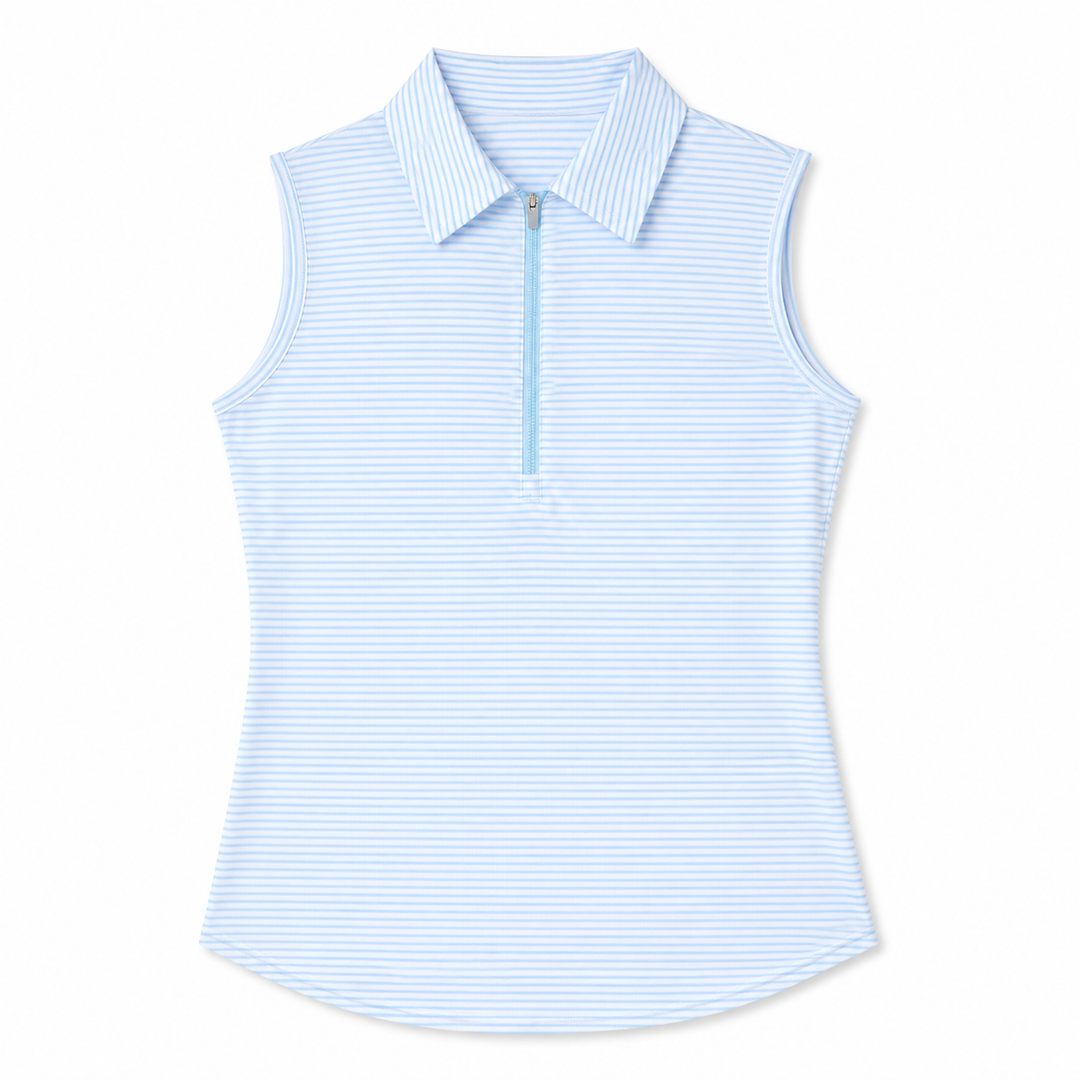JoFit Whispy Stripe Sleeveless Polo