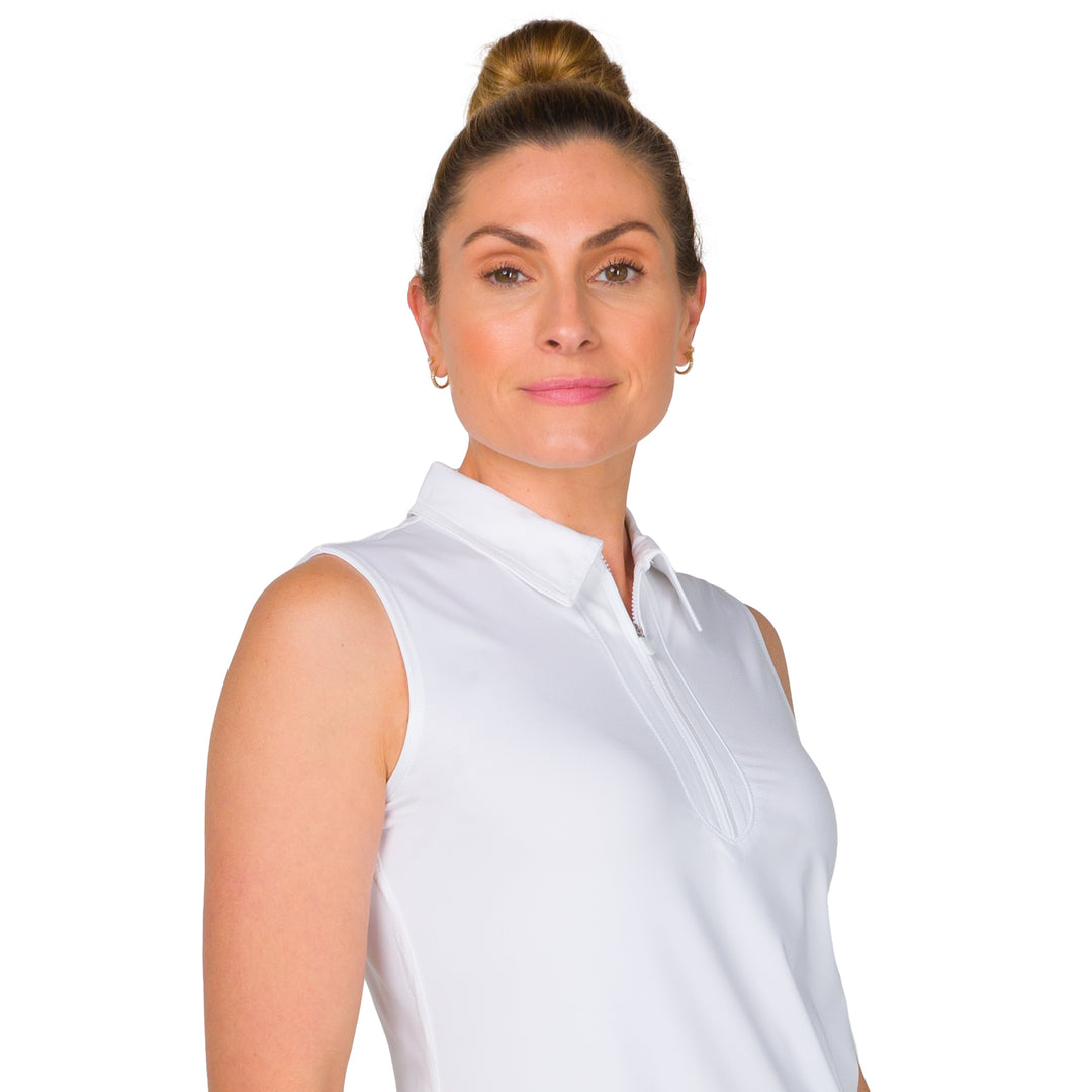 JoFit Sleeveless Jersey Zip Polo [S26]