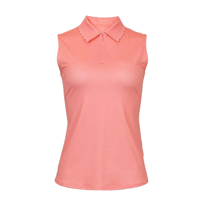 JoFit Mindy Petal Pink Sleeveless Polo