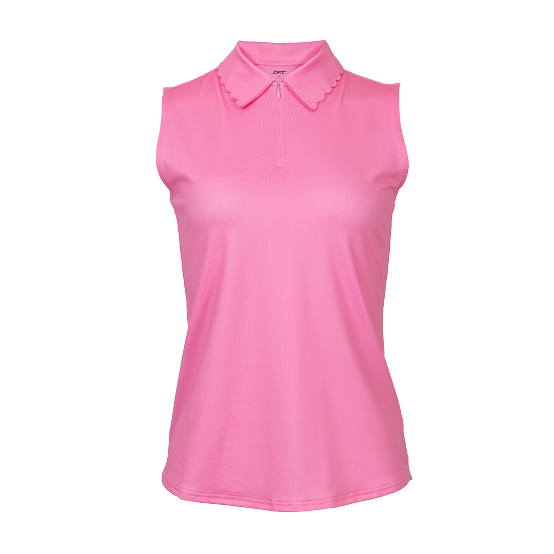 JoFit Mindy Rosebud Pink Sleeveless Polo [S26]