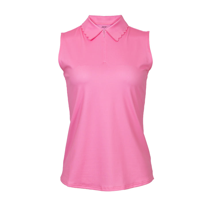 JoFit Mindy Rosebud Pink Sleeveless Polo [S26]