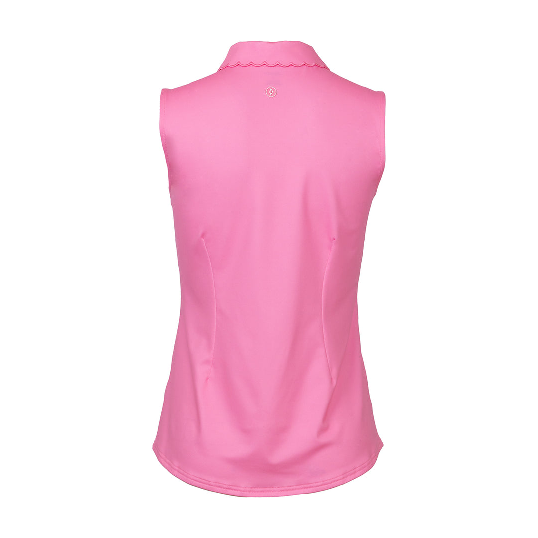 JoFit Mindy Rosebud Pink Sleeveless Polo [S26]