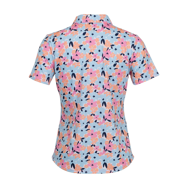 JoFit Pastel Petals Short Sleeve Performance Polo