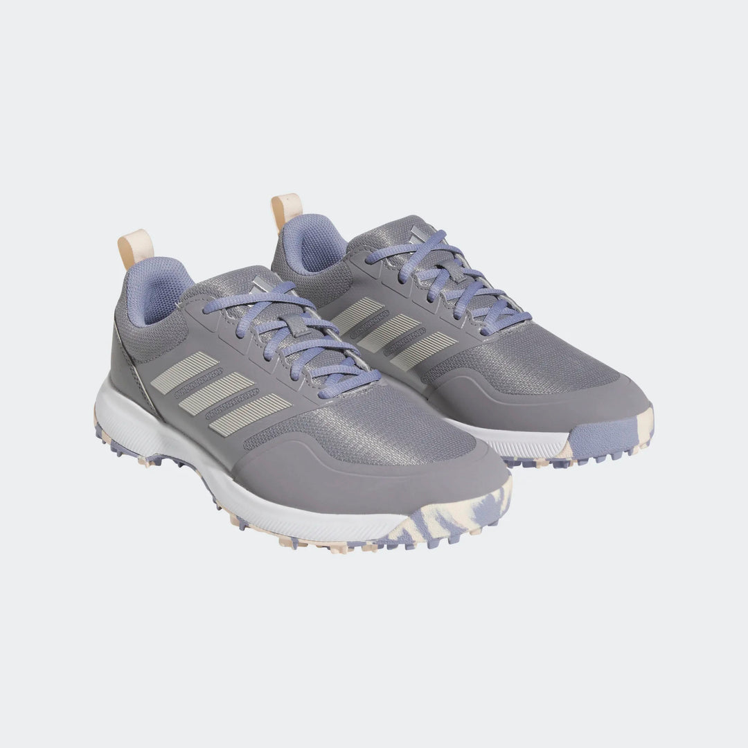 Adidas Tech Response 3 Silver/Violet Spikeless Golf Shoes