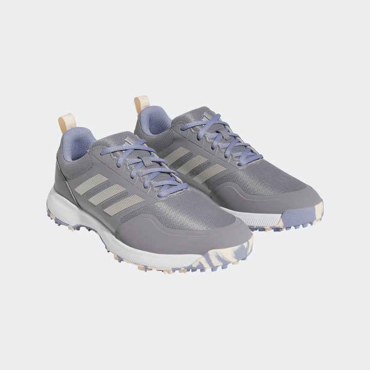 Adidas Tech Response 3 Silver/Violet Spikeless Golf Shoes