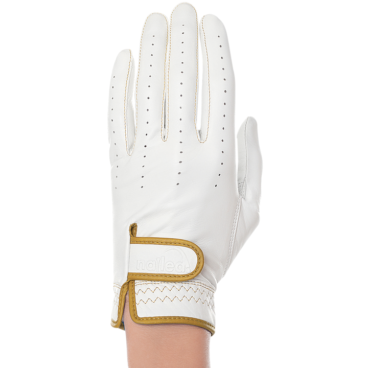 Premium Leather White Standard Golf Gloves