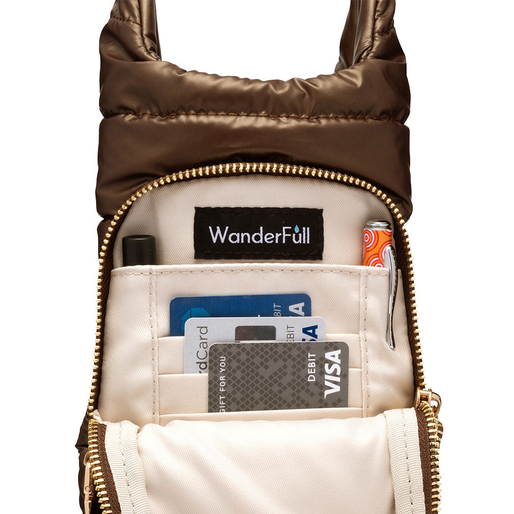 WanderFull Shiny Chocolate Brown HydroBag®