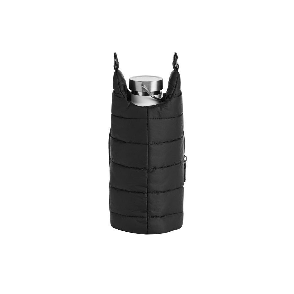 WanderFull Classic Matte Black HydroBag® with Red/Black Strap
