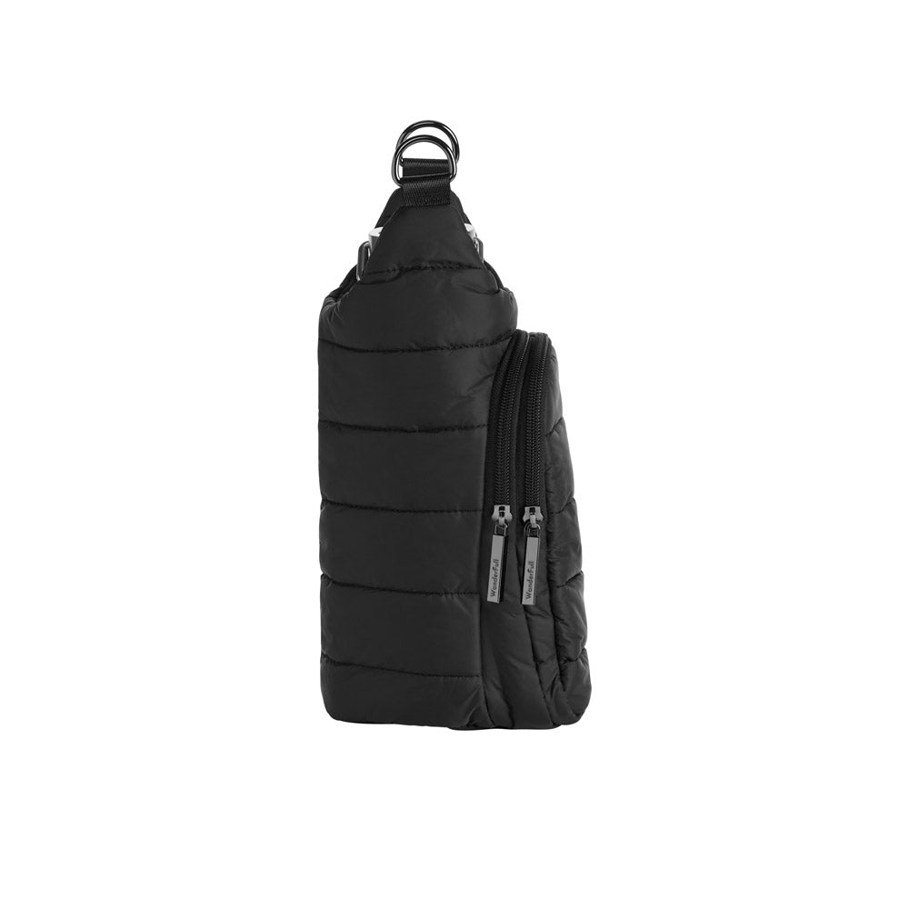 WanderFull Classic Matte Black HydroBag® with Red/Black Strap