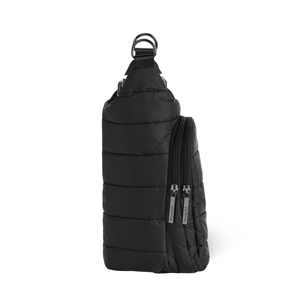 WanderFull Classic Matte Black HydroBag® with Black Strap