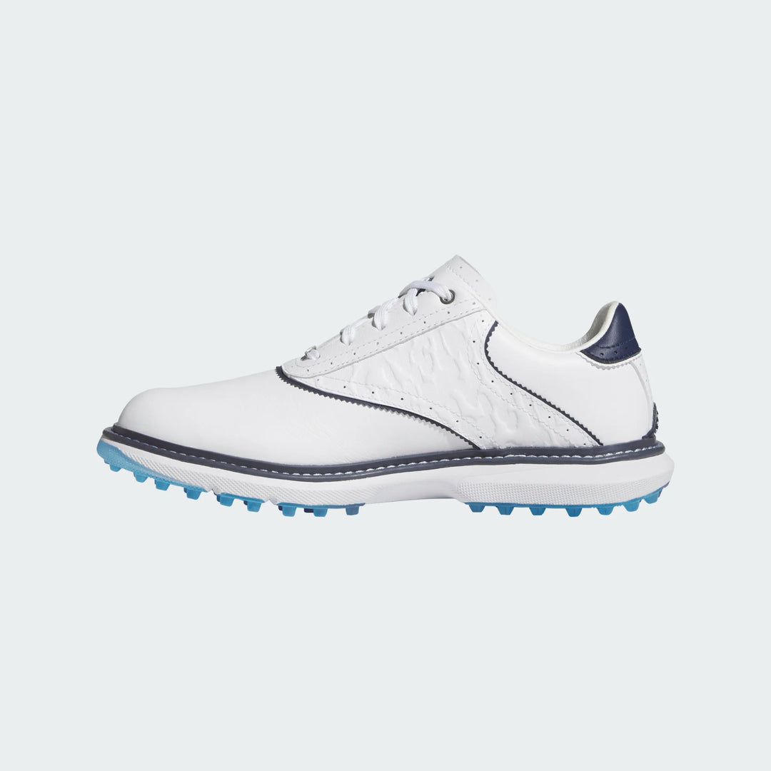 Adidas MC70 White/Lucid Ray Blue Spikeless Golf Shoe