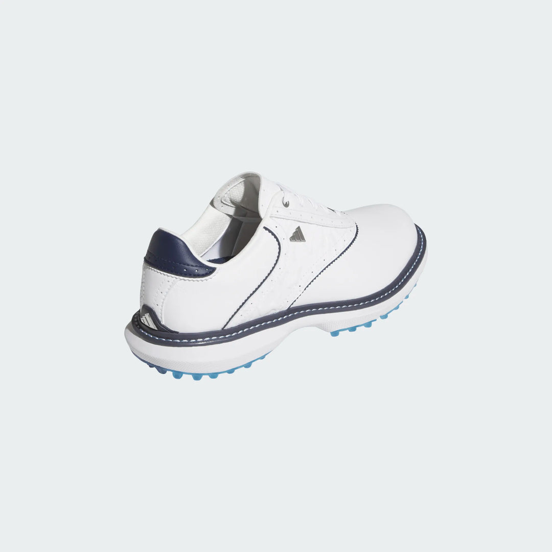 Adidas MC70 White/Lucid Ray Blue Spikeless Golf Shoe