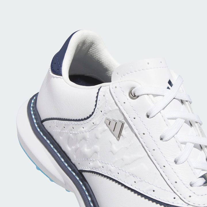 Adidas MC70 White/Lucid Ray Blue Spikeless Golf Shoe