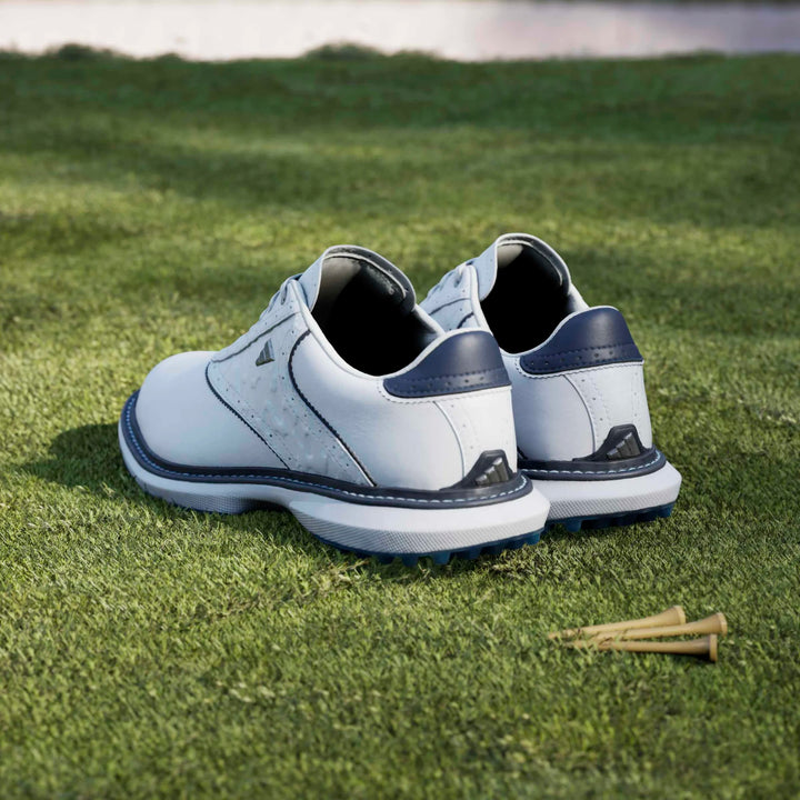Adidas MC70 White/Lucid Ray Blue Spikeless Golf Shoe