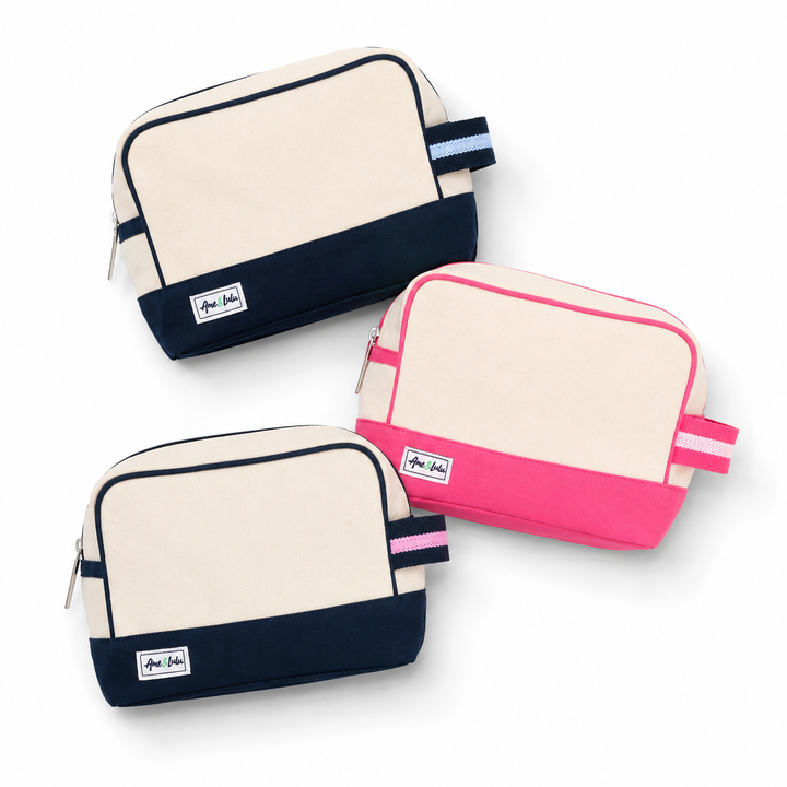 Ame &amp; Lulu Hamptons Canvas Beauty Bags