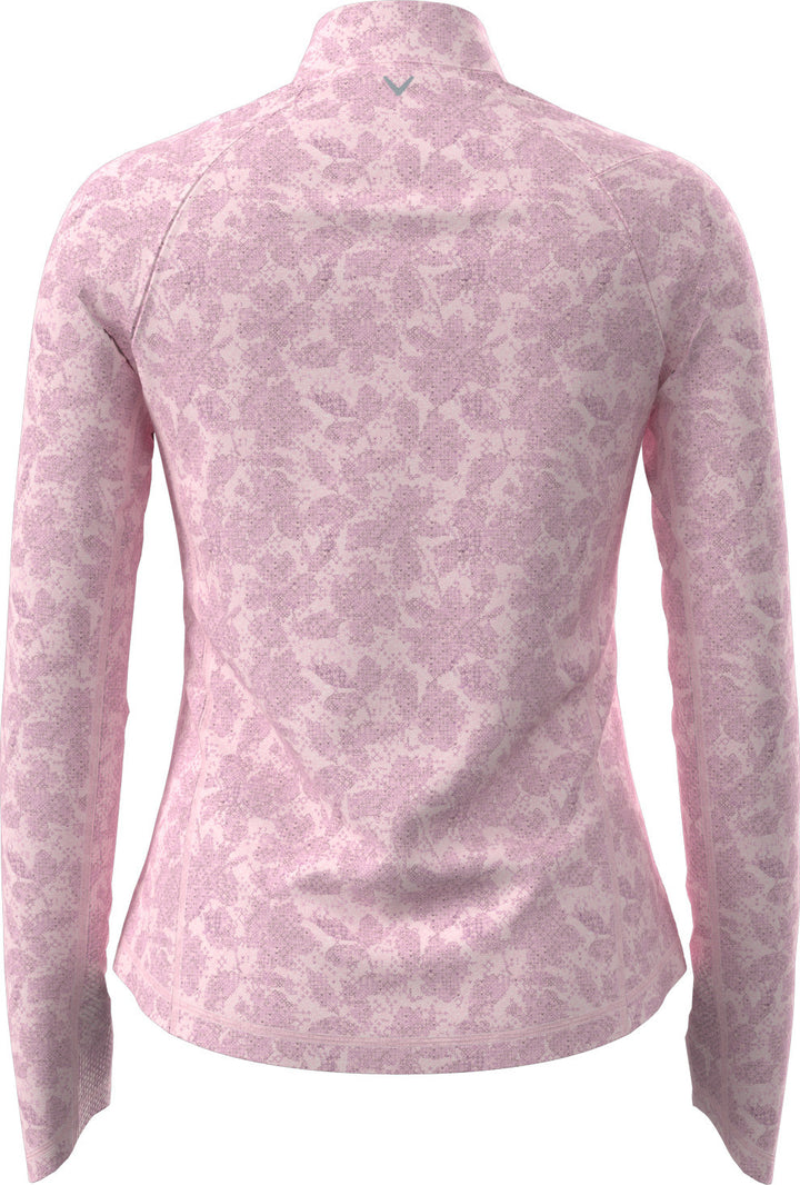 Callaway Abstract Floral Long Sleeve UV Mock [SF26]