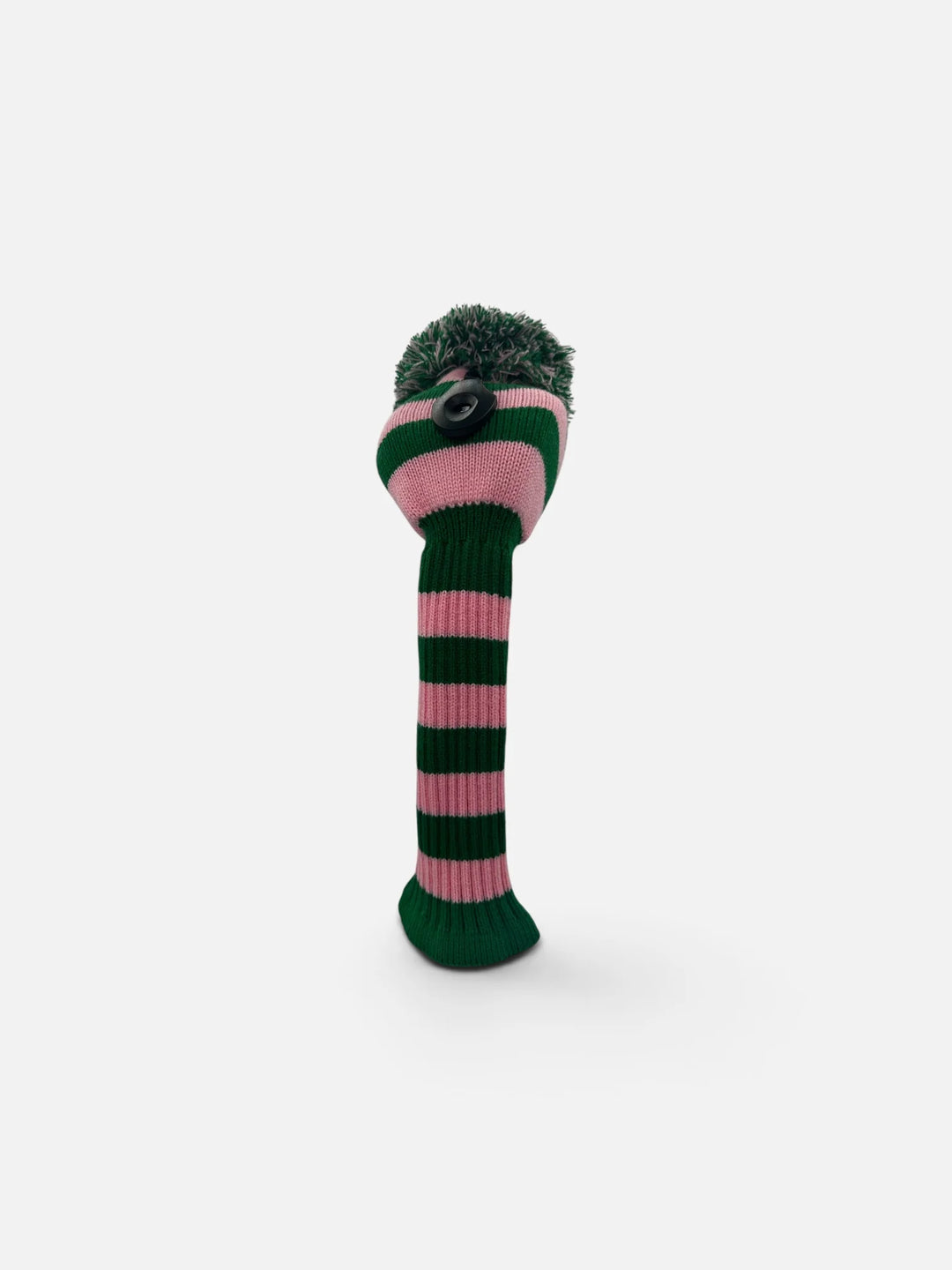 Just4Golf Pink/Green Knit Headcovers With Pom
