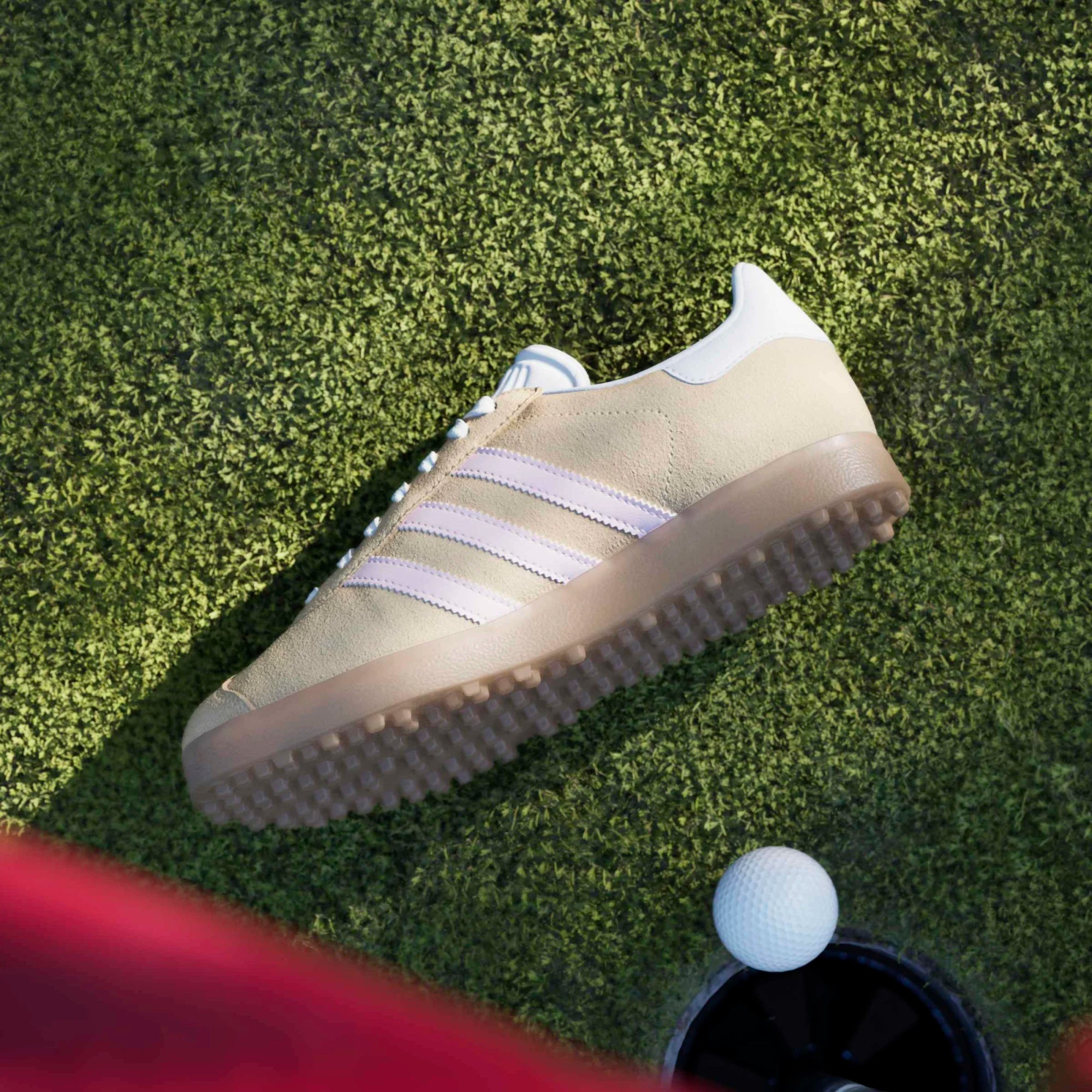 Adidas Gazelle Ice Tangerine/Clear Pink Spikeless Golf Shoe 