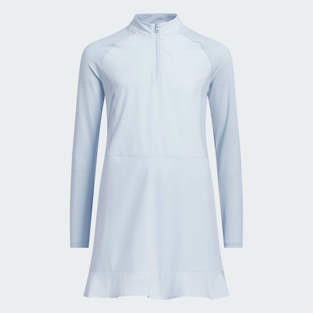 Adidas Girls Long Sleeve Golf Dress - Crystal Sky