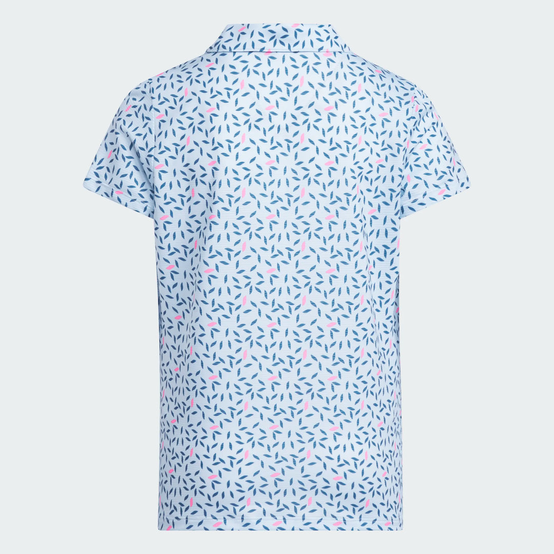 Adidas Girls Short Sleeve Printed Polo