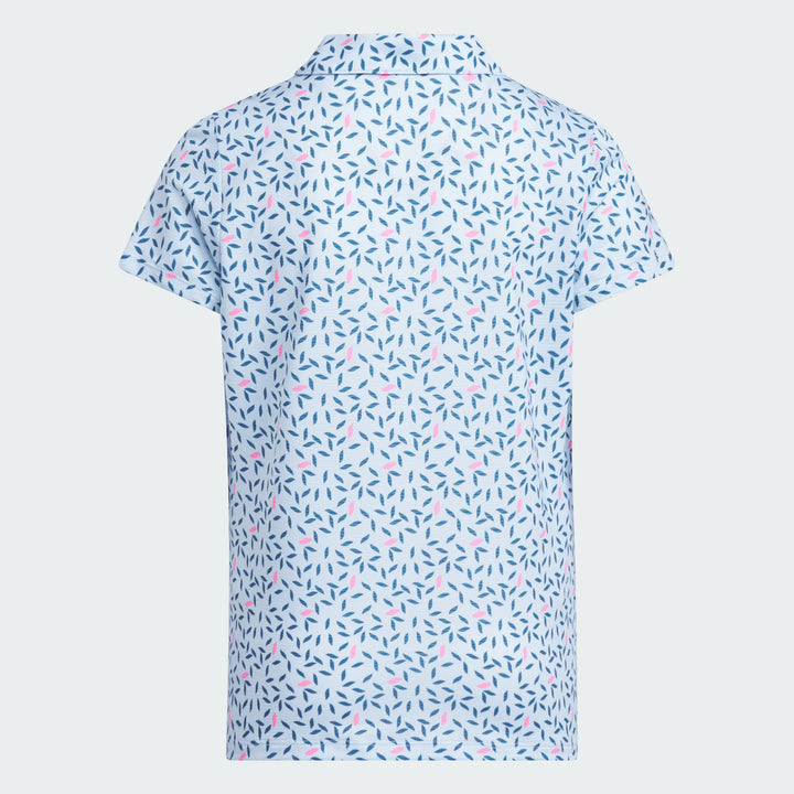 Adidas Girls Short Sleeve Printed Polo