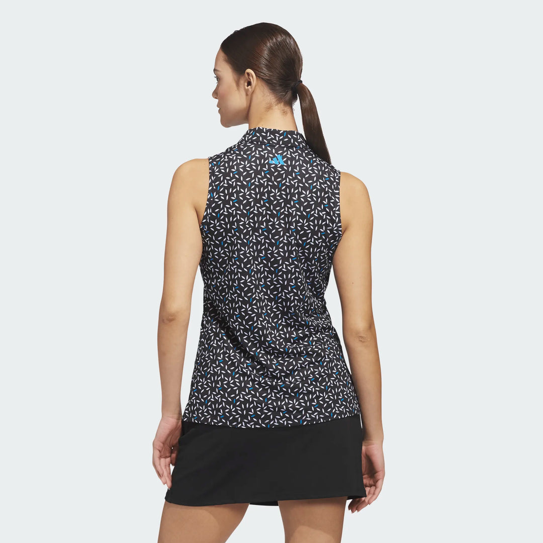 Adidas Ultimate365 Black/Lucid Sleeveless Polo [SS26]