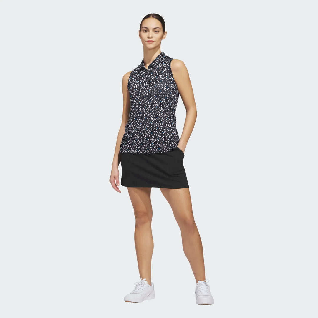 Adidas Ultimate365 Black/Lucid Sleeveless Polo [SS26]