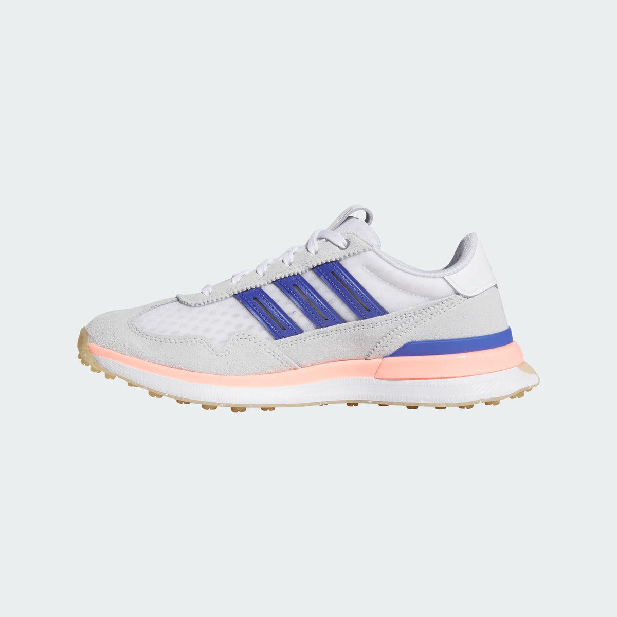 Adidas S2G Vent Mesh White/Indigo/Frozen Turbo Spikeless Golf Shoes