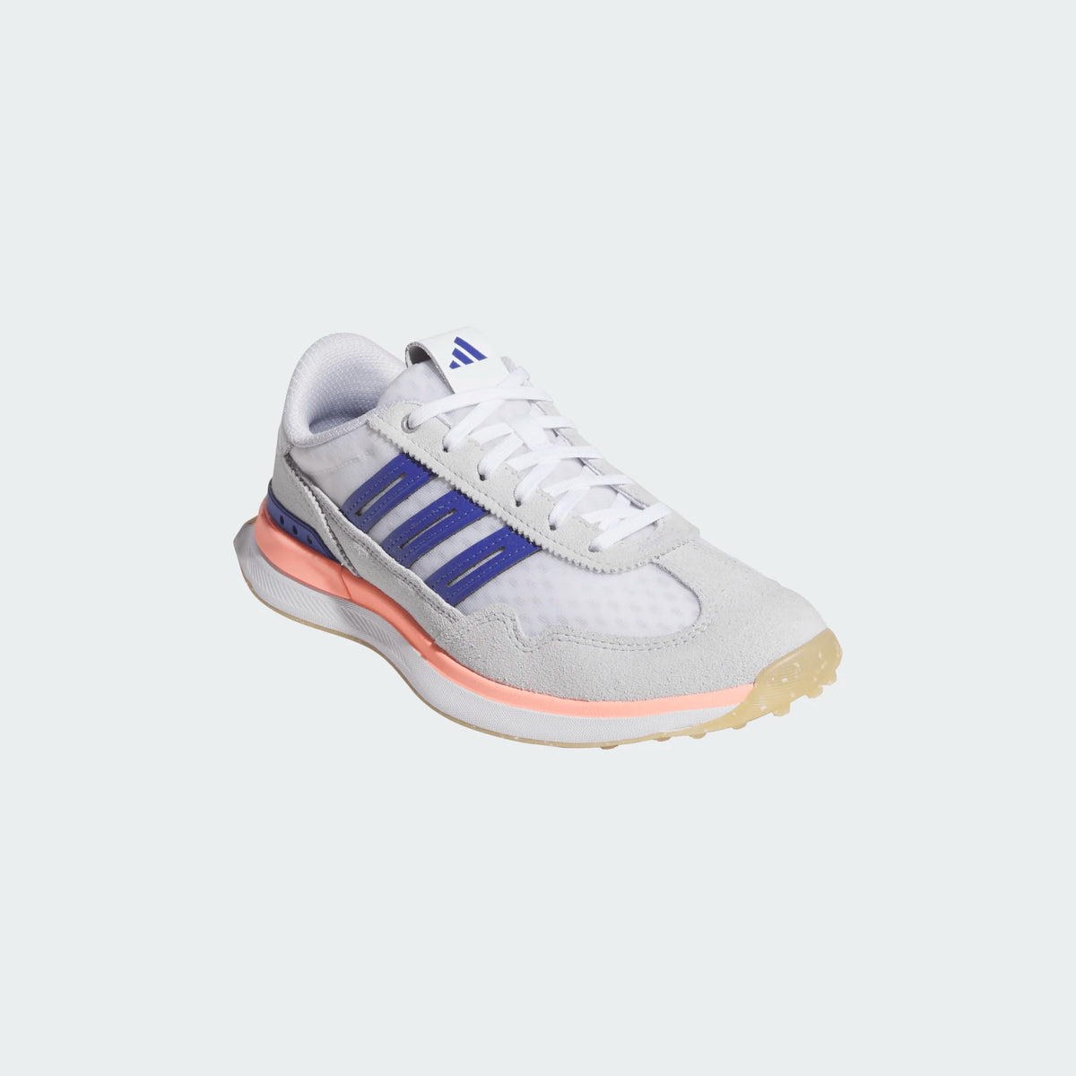 Adidas S2G Vent Mesh White/Indigo/Frozen Turbo Spikeless Golf Shoes